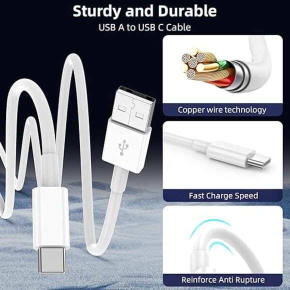 NEW 2pc Pack 3ft Carplay Cord Fast Charging for iPhone 17-16-15 Air Plus Pro Max - Picture 7 of 10